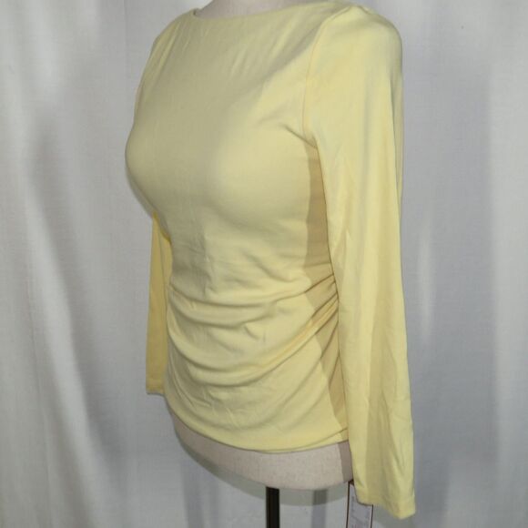 OGL LiteWarm Side Ruched Open Back Bandless Brami Top Butter Yellow Size Large - Picture 9 of 13